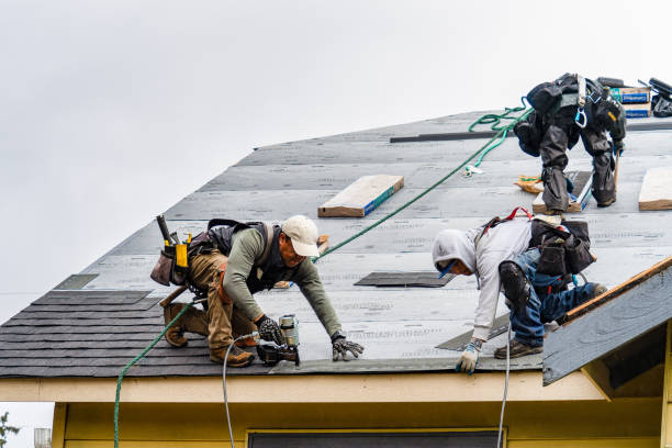 Professional Gutter Installation technician working in Scottville, NC